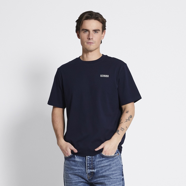 Printed tee "West" Navy